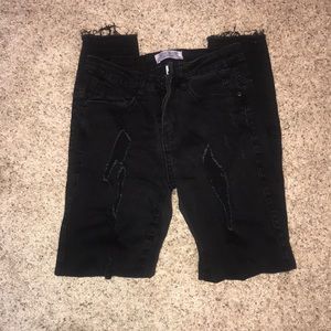 Judy Blue Black Distressed Jeans